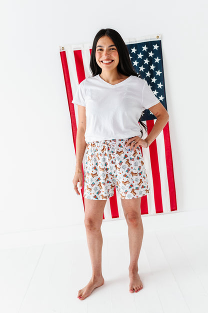 Hot Diggity Dog Adult Drawstring Short