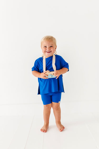 Cobalt Ribbed Biker Playset