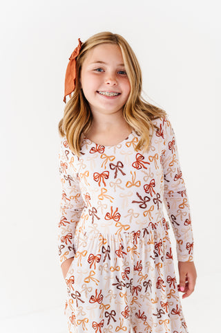 Autumn Ribbons Wide Leg Romper (EST SHIP TIME 3-4 WEEKS)