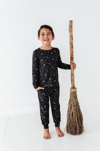 Night Sky Ribbed Long Sleeve Jogger Set(EST SHIP TIME 1-2 WEEKS)