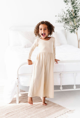 Oat Neutrals Wide Leg Romper