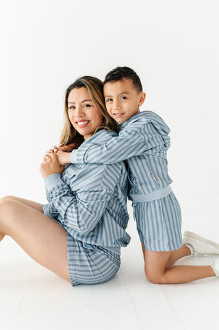 Harbor Stripe Kids Hooded Sweatshirt