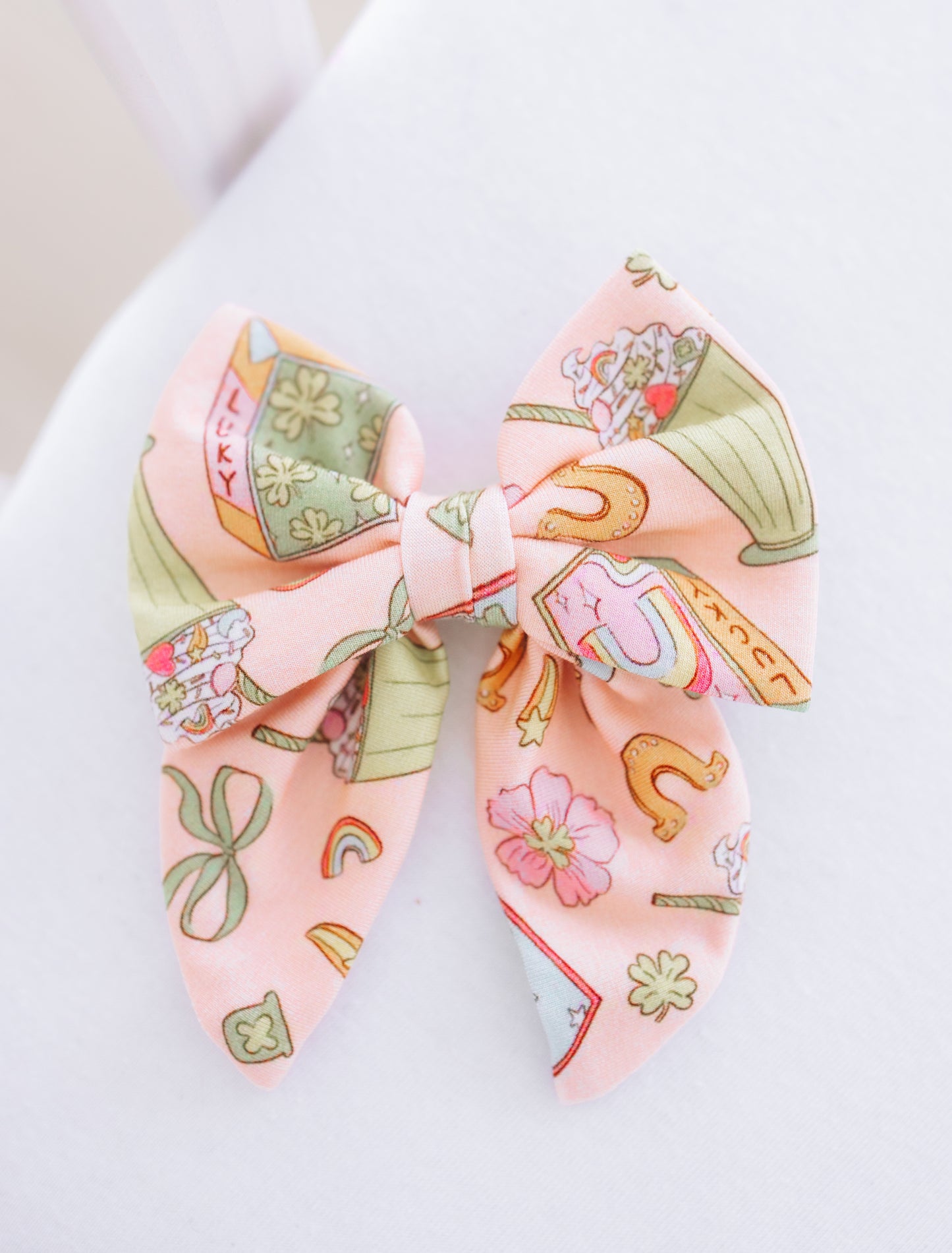 Shamrock Shakes Mini Clip Bow
