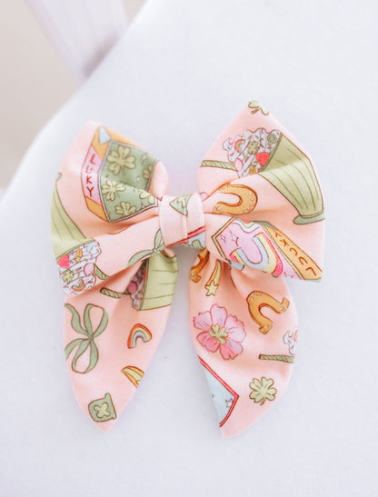 Shamrock Shakes Mini Clip Bow