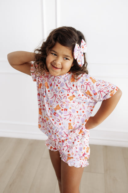 Girls Toys Ruffle Short Set