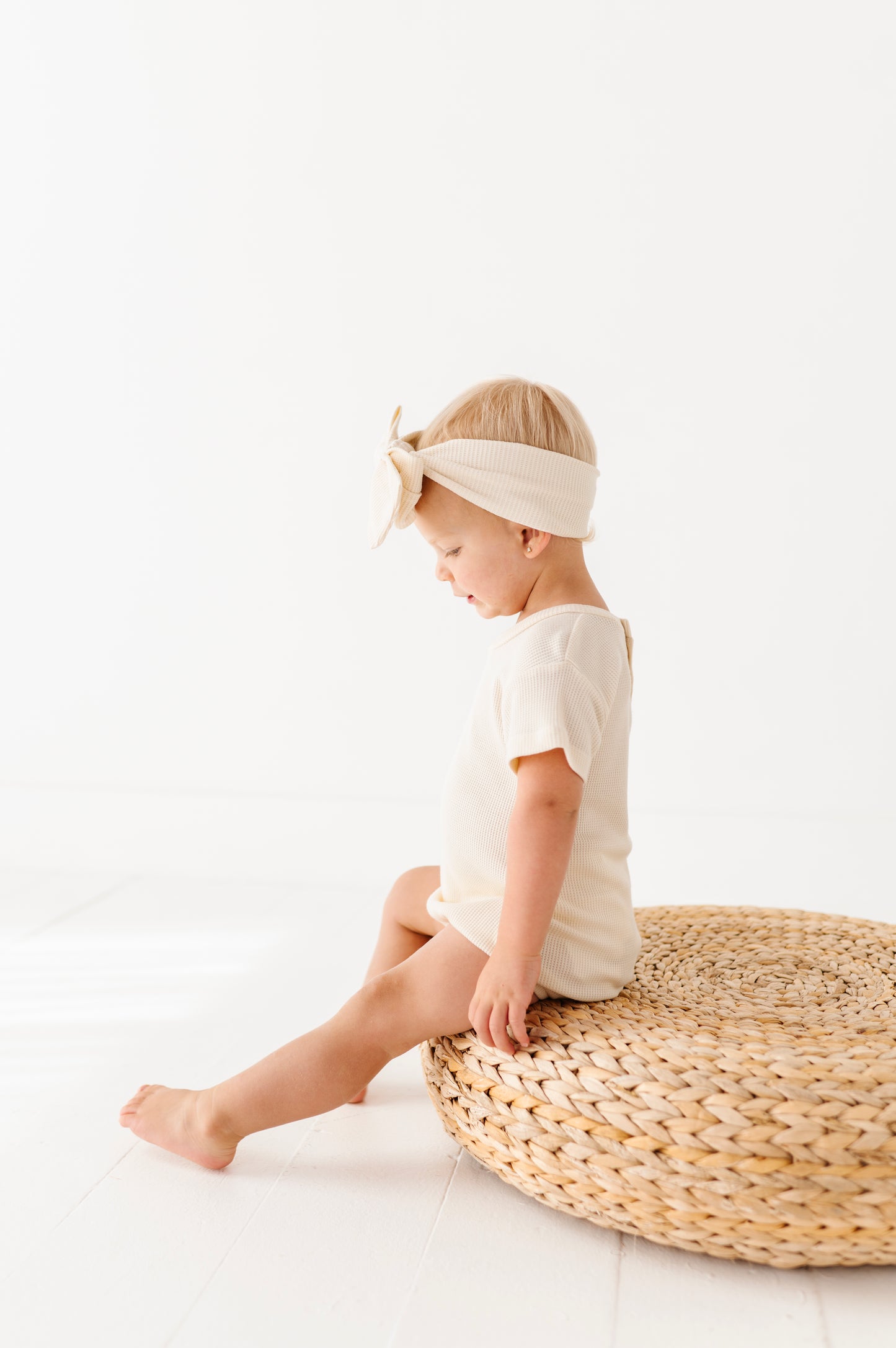 Solid Waffle Knit Bubble
