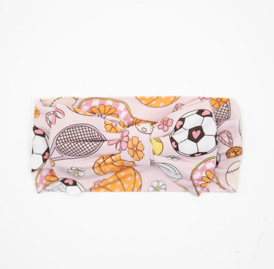 Game Winning Dreams Top Knot bow