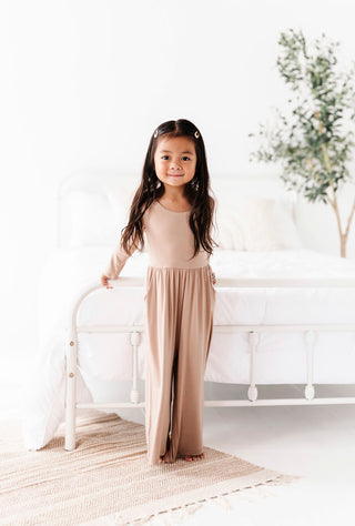 Sand Neutrals Wide Leg Romper