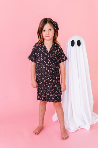 Moonlight Meadows Ribbed Button Up Gown (EST SHIP TIME 1-2 WEEKS)