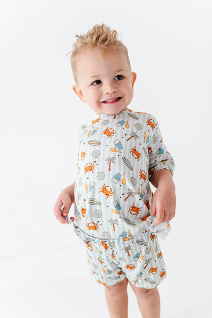 Crabby Cabana Drawstring Short Set