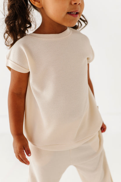 Solid Waffle Knit Set