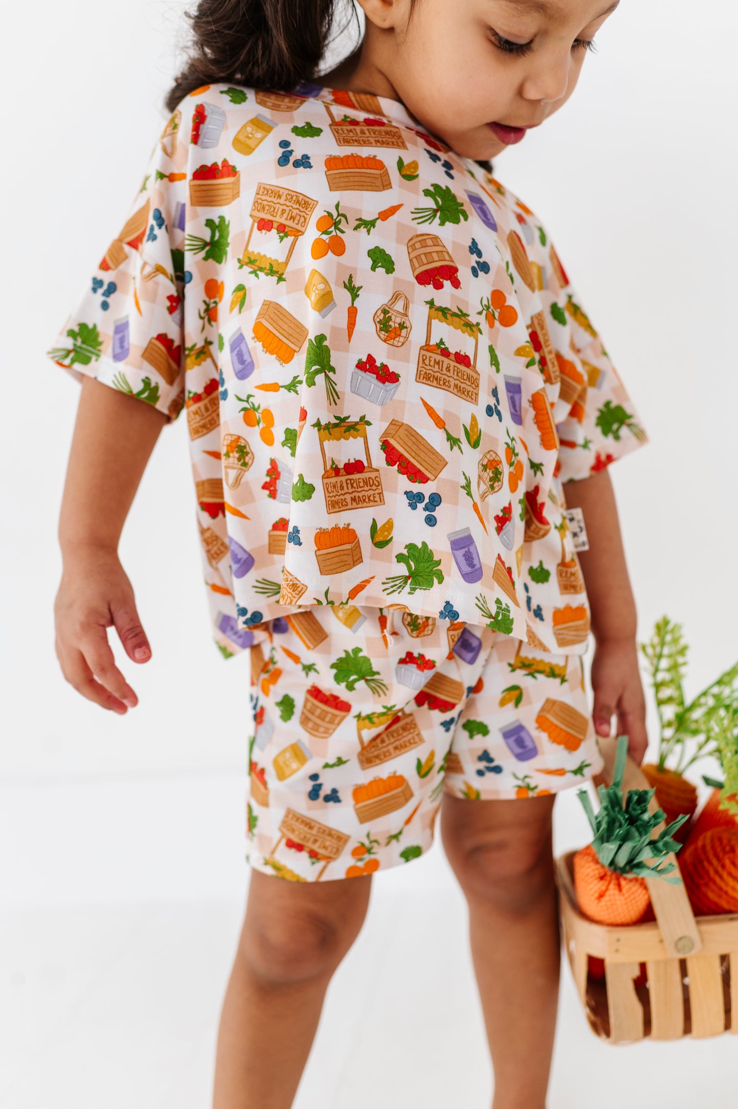 Farmers Market Drawstring Short Set