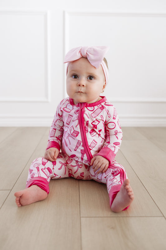 Pale Pink Top Knot Bow