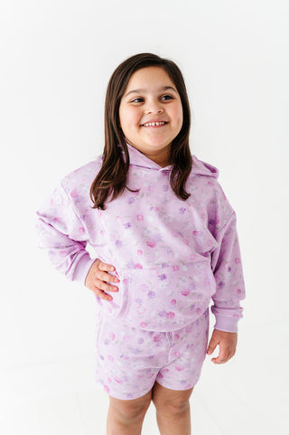 Lilac Petals Kids Hooded Sweatshirt