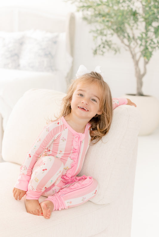 Nora Stripes Ruffle Zippy