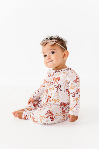 Autumn Ribbons Ruffle Zippy (EST SHIP TIME 3-4 WEEKS)