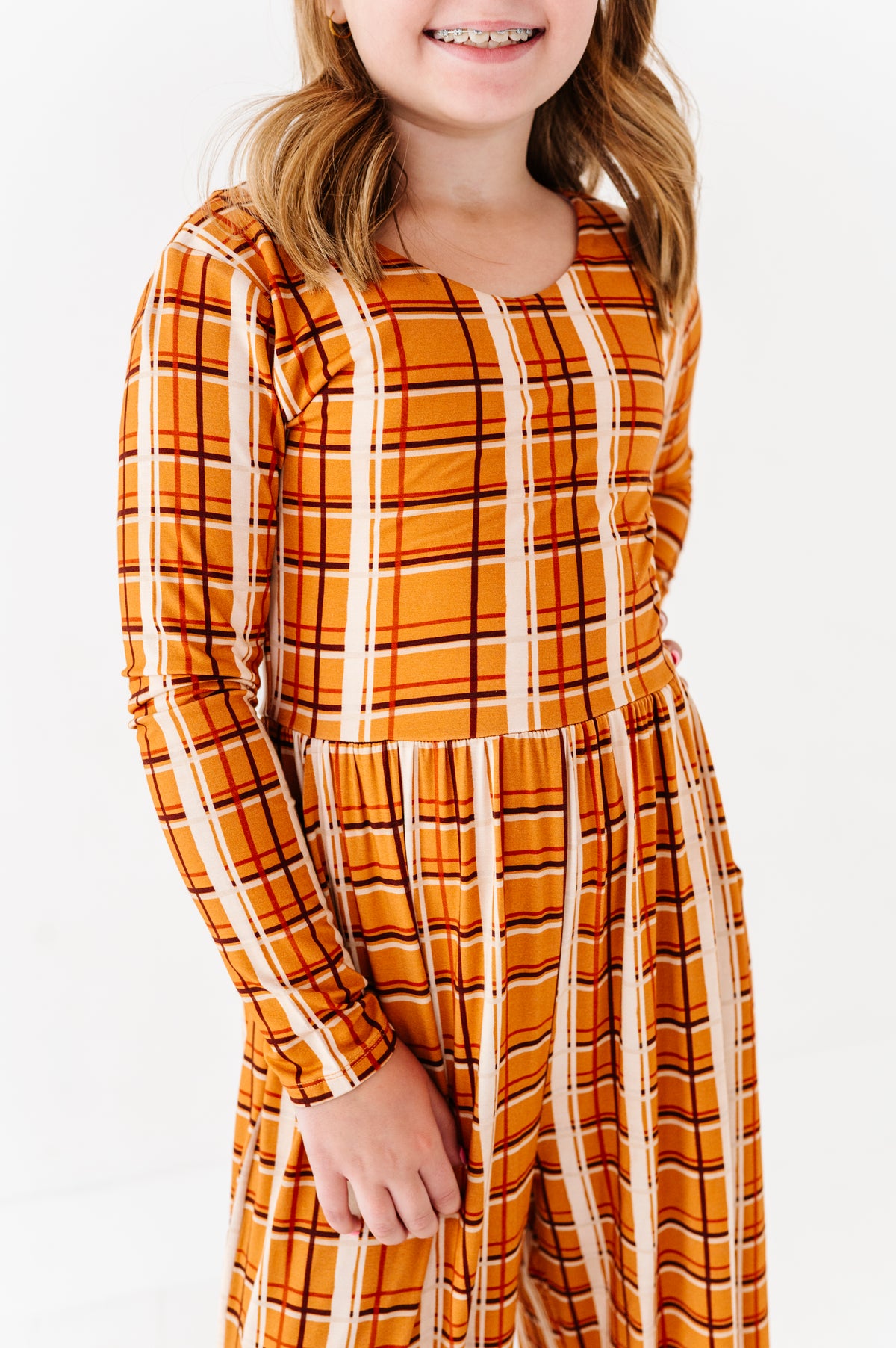 Harvest Plaid Wide Leg Romper (EST SHIP TIME 3-4 WEEKS)