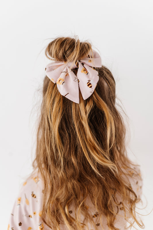 Local Honey Mini Clip Bow