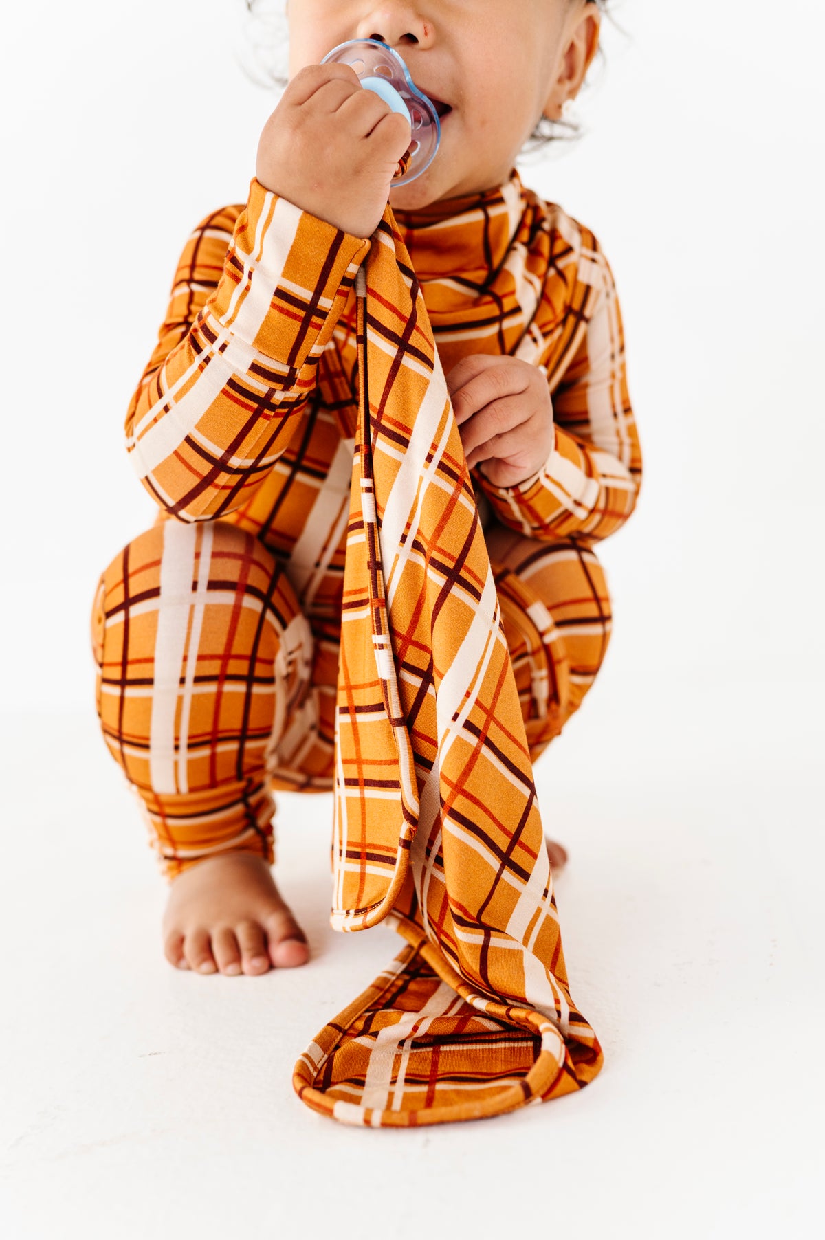 Harvest Plaid Paci Lovey (EST SHIP TIME 3-4 WEEKS)