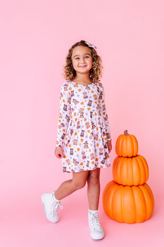 Hocus Pocus Honey Bear Twirl Dress (EST SHIP TIME 1-2 WEEK)