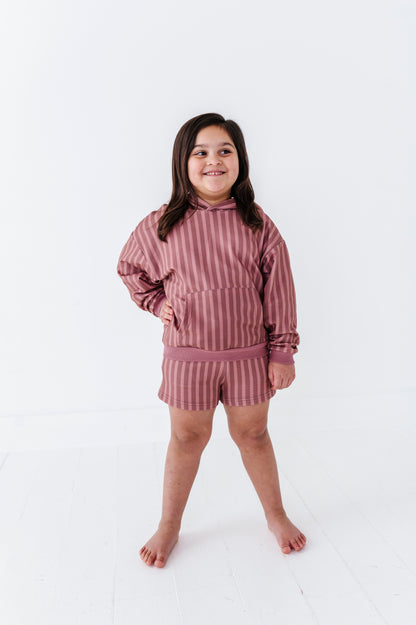 Mesa Stripe Kids Hooded Sweatshirt
