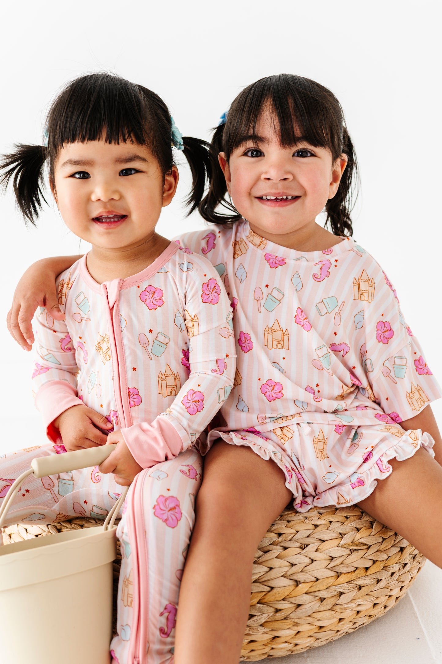 Hibiscus Harbor Ruffle Drawstring Short Set