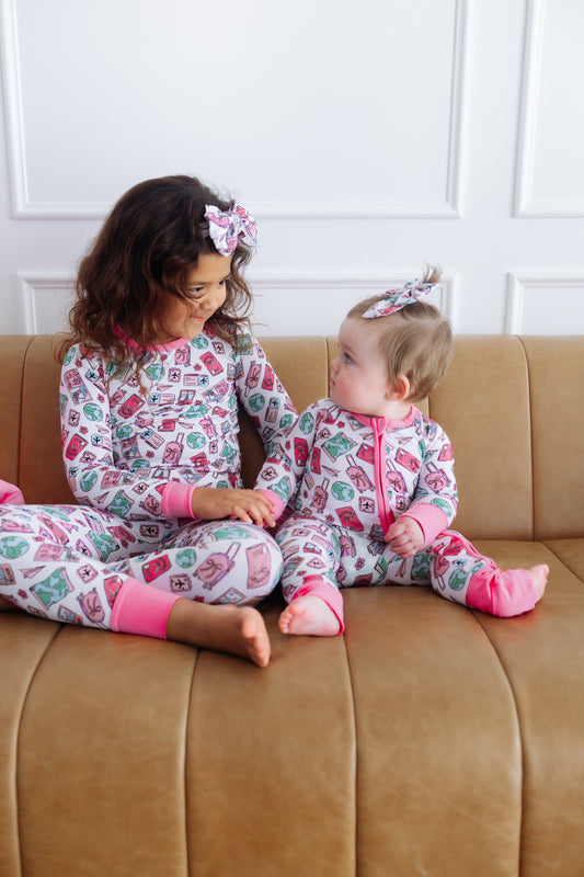 Passport to Paris Top Knot Bow