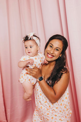 Perfectly Peach Tank Ruffle Bubble