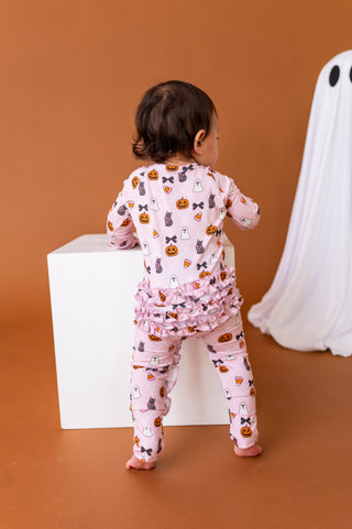 Midnight Meows Ruffle Zippy