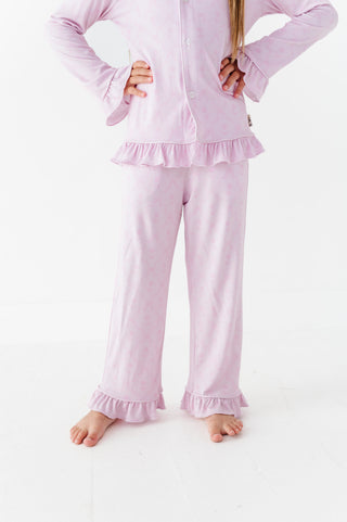 Rosewater Ruffle Button Up Set