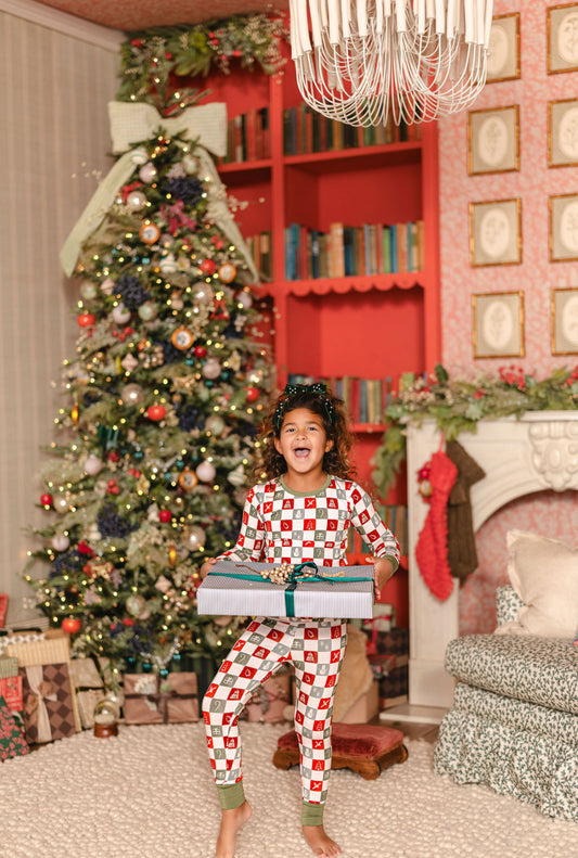 Frosty Northlake Check Long Set