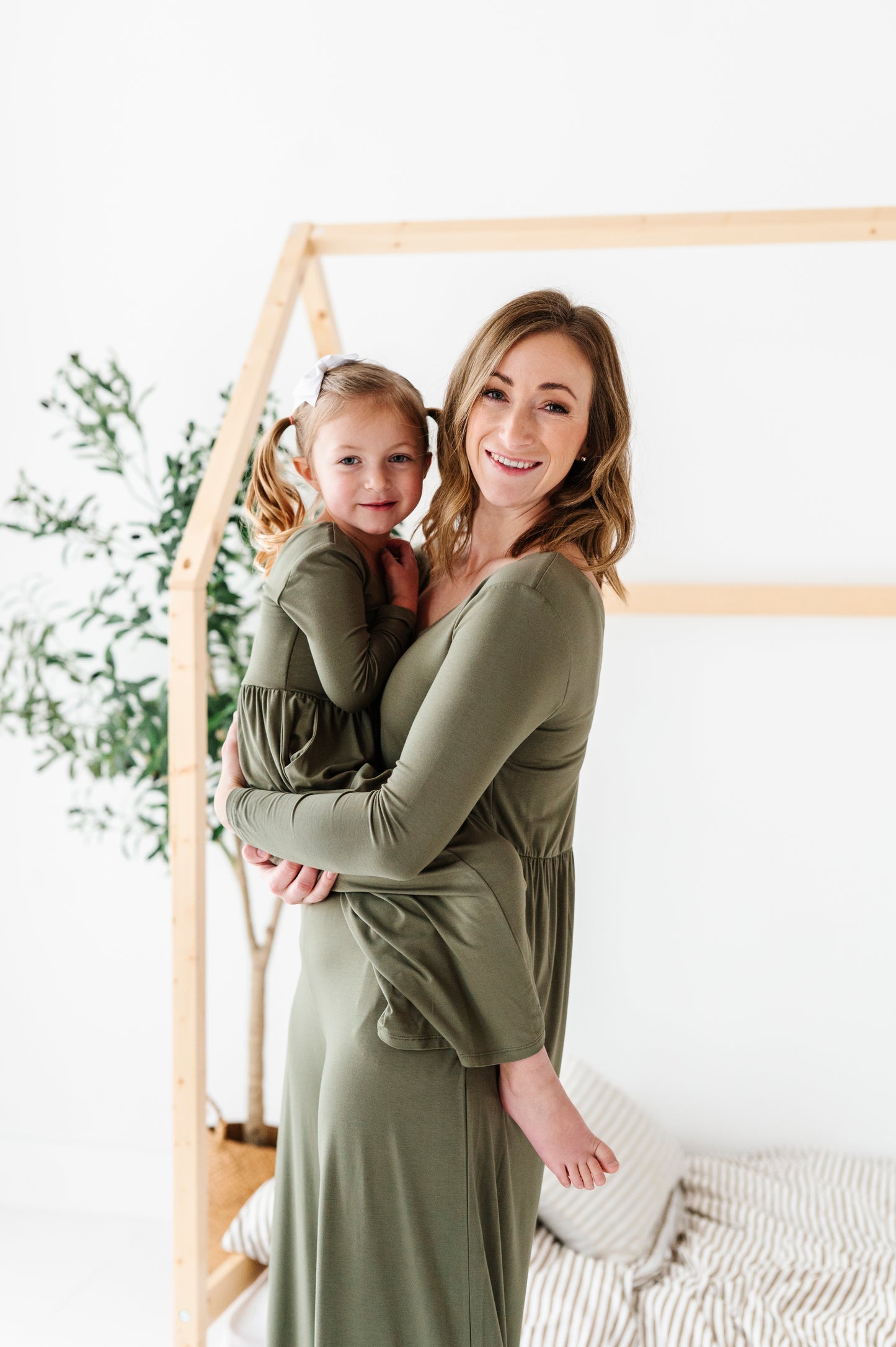 Earth Tones Mama Wide Leg Rompers