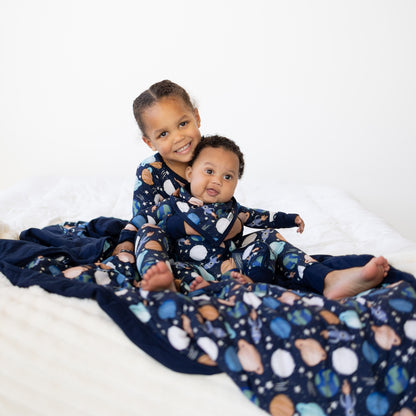 Cosmic Dreams Cloud Quilted Blanket