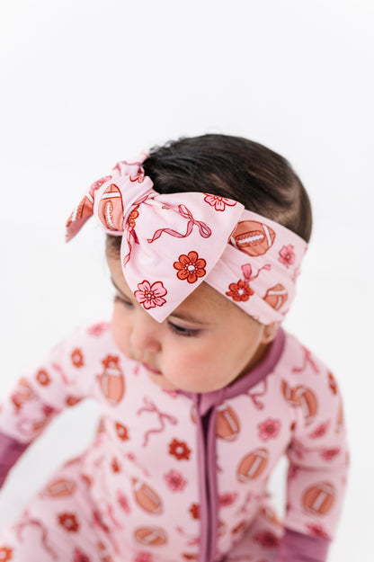 Friday Night Florals Top Knot Bow(EST SHIP TIME 3-4 WEEKS)
