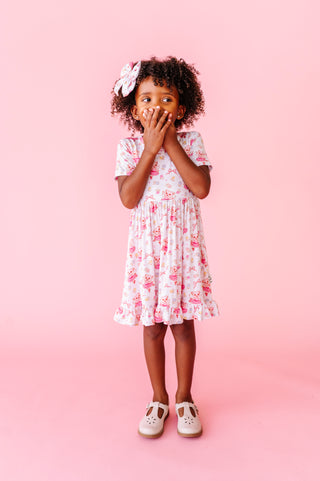 When Pigs Fly Short Sleeve Ruffle Dress