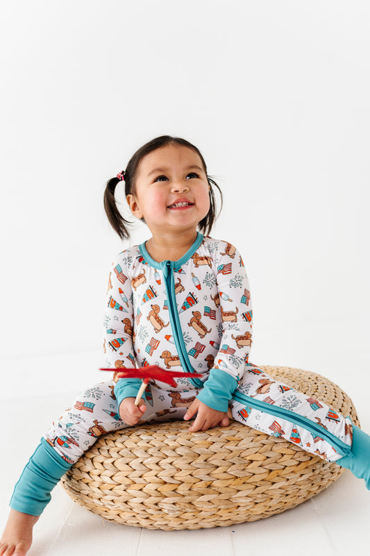 Hot Diggity Dog Zippy Romper