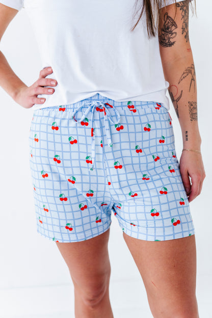 Cherry Pop Picnic Adult Drawstring Short