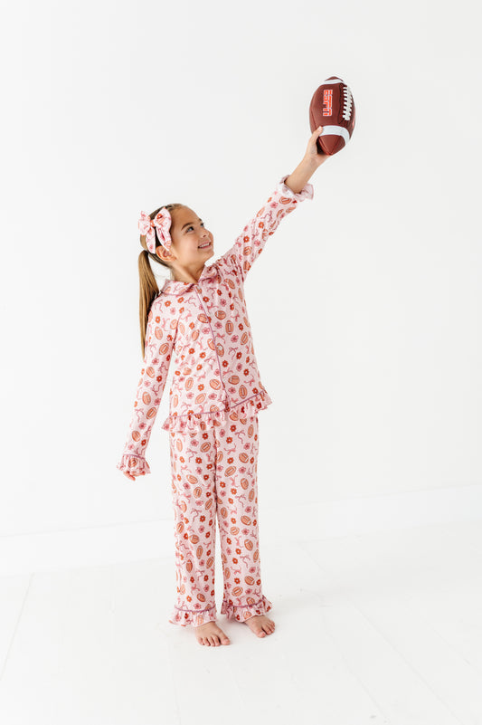 Friday Night Florals Ruffle Button Up Set (EST SHIP TIME 3-4 WEEKS)