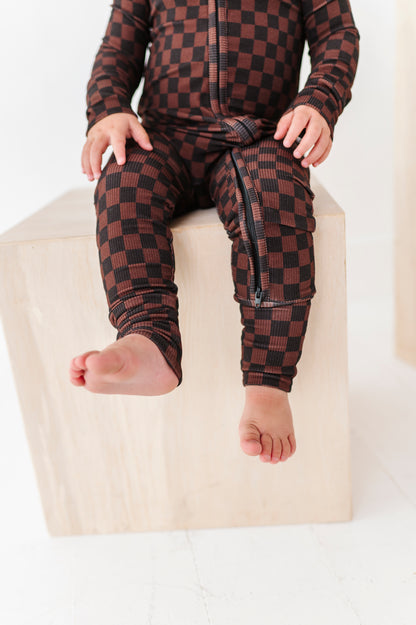 Java Check Ribbed Zippy