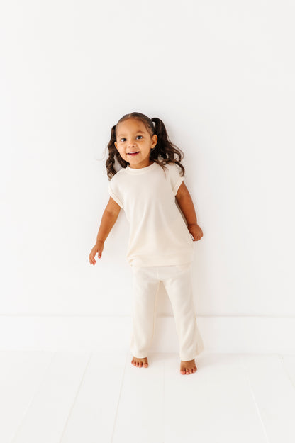 Solid Waffle Knit Set