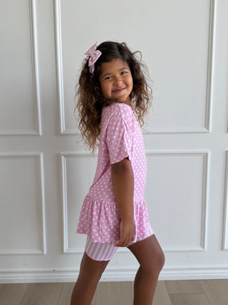 Pink Peplum Set