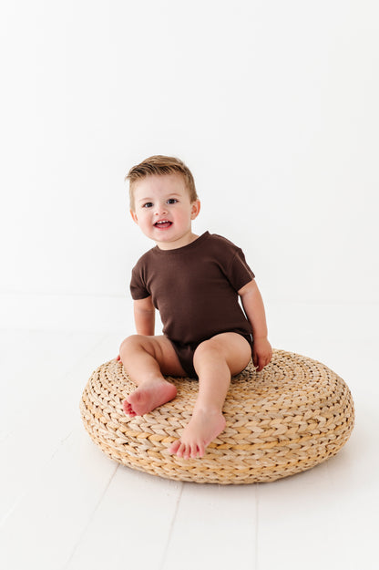 Solid Waffle Knit Bubble