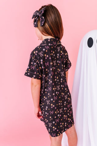 Moonlight Meadows Ribbed Button Up Gown (EST SHIP TIME 1-2 WEEKS)