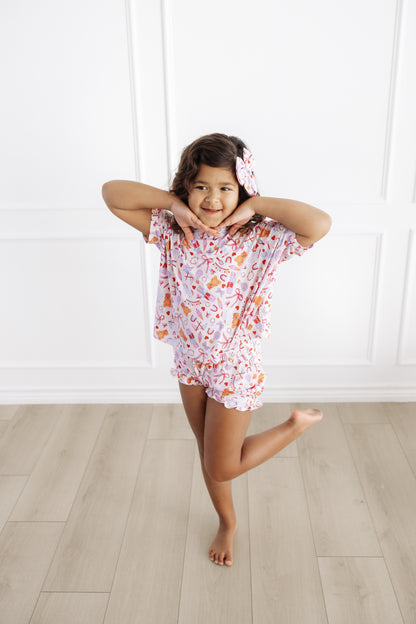 Girls Toys Ruffle Short Set