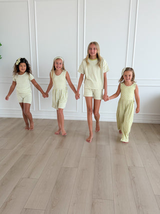 Green Stripe Terry Set