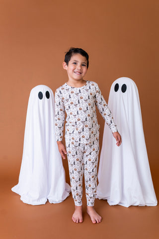 Scalloped Spells Long Sleeve Jogger Set