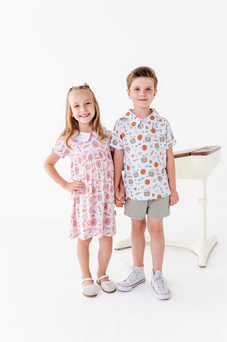 First Bell Blooms Collared Dress