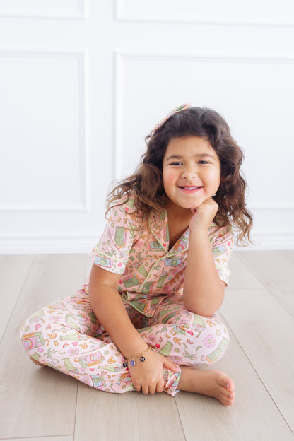 Shamrock Shakes Short Sleeve Flare Button Up Set