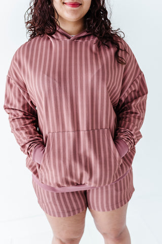 Mesa Stripe Adult Hooded Sweatshirt