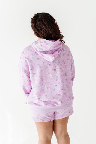 Lilac Petals Adult Hooded Sweatshirt